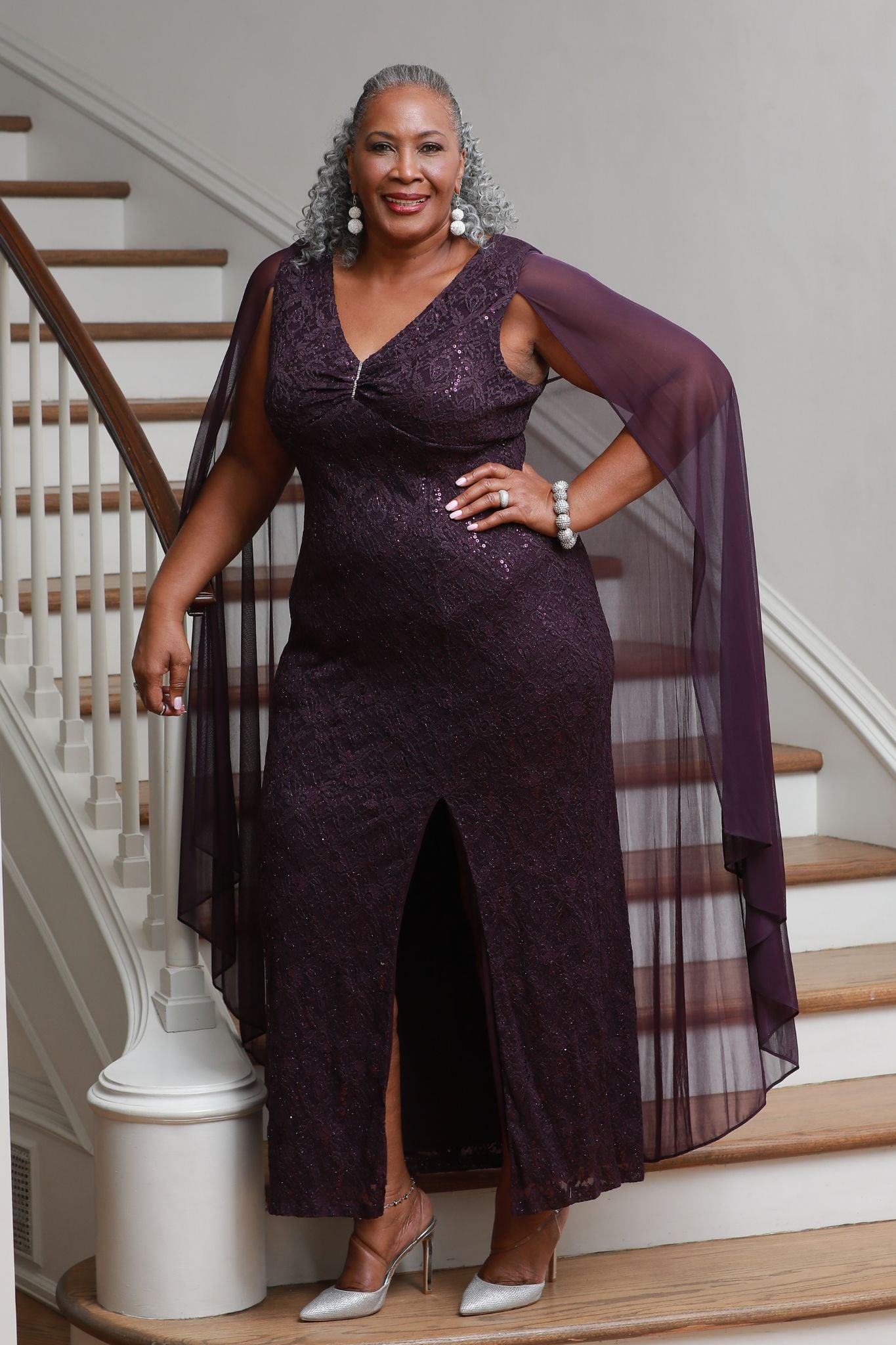 Plus size burgundy mother of the bride dress online