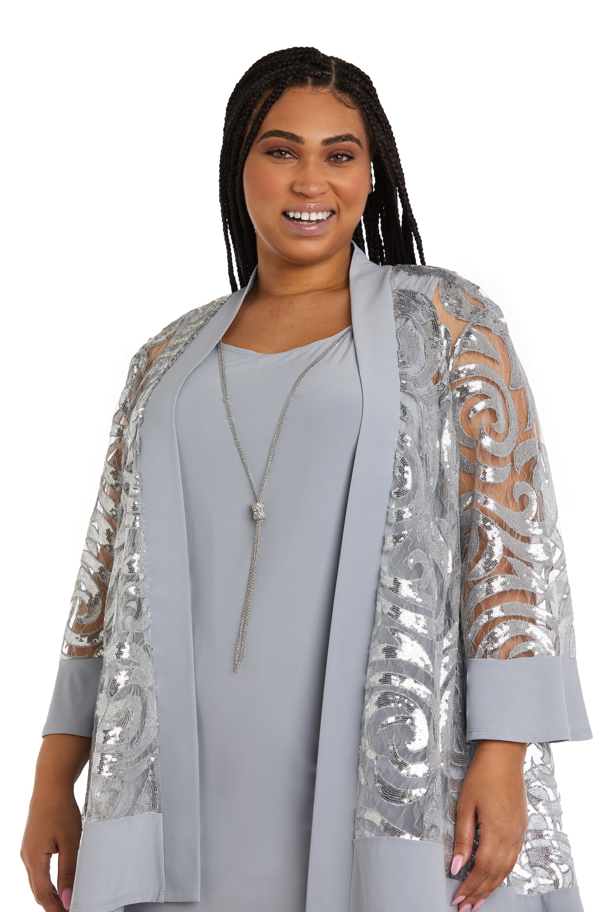 Plus size 2024 silver sequin shrug