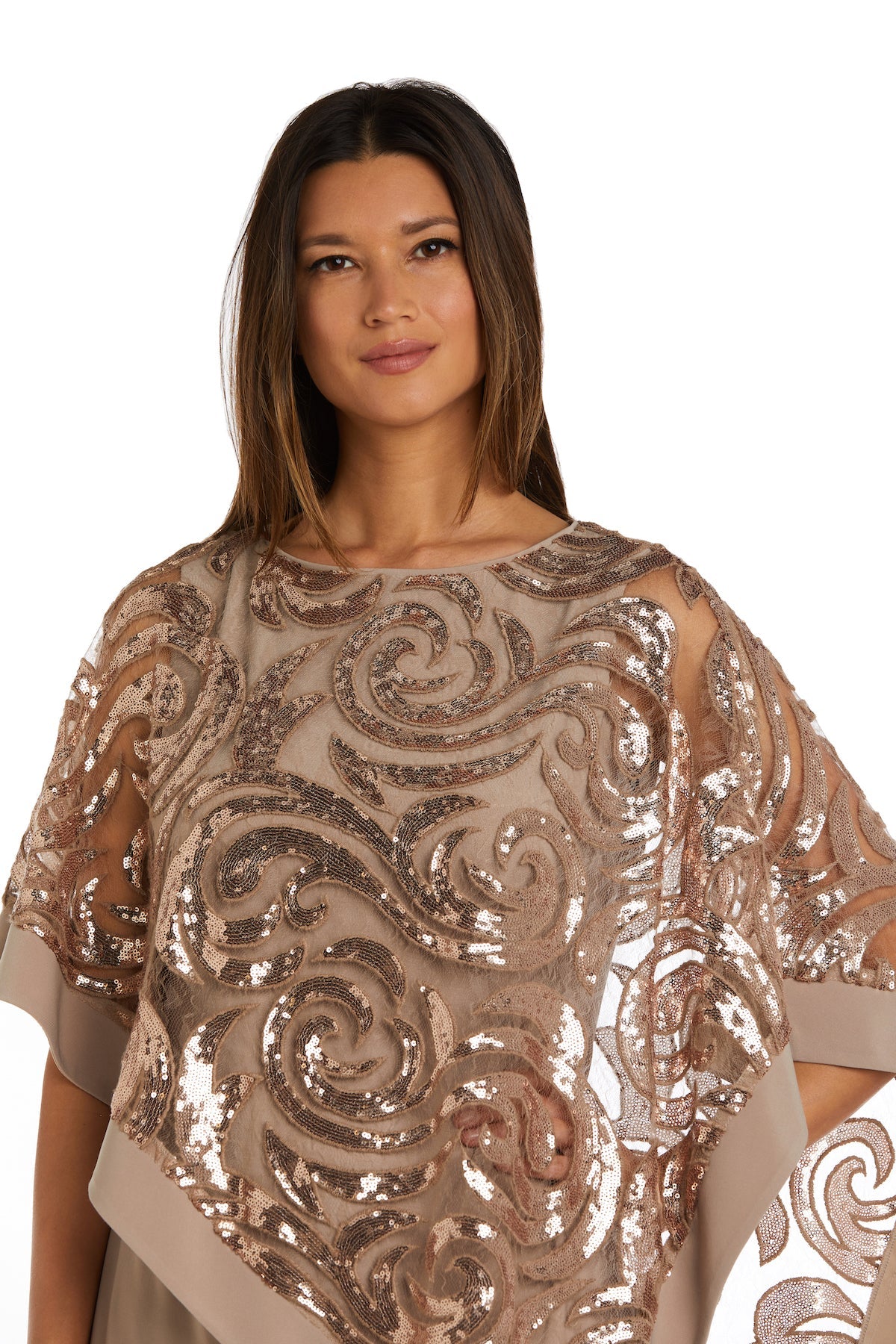 Sequin poncho outlet dress