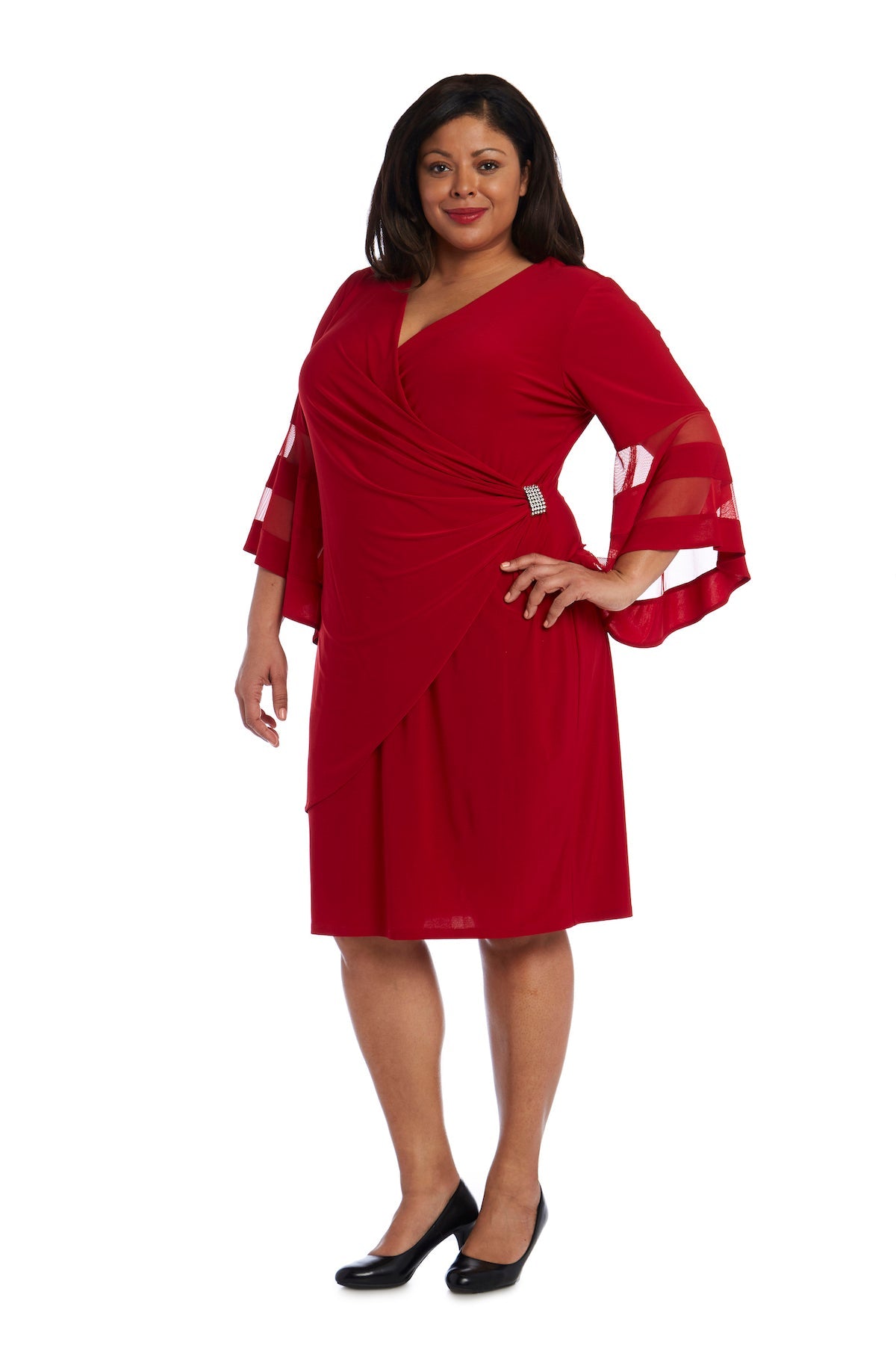 Womens plus size outlet red dress