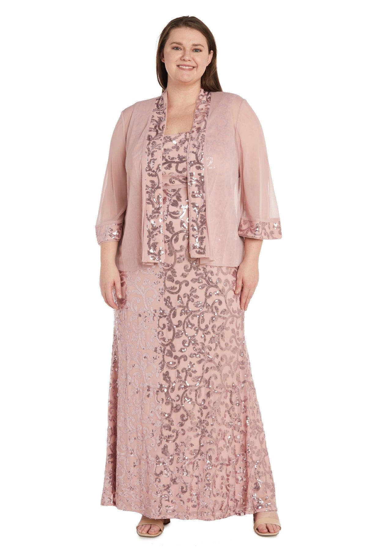 Plus size 2024 rose gold jacket