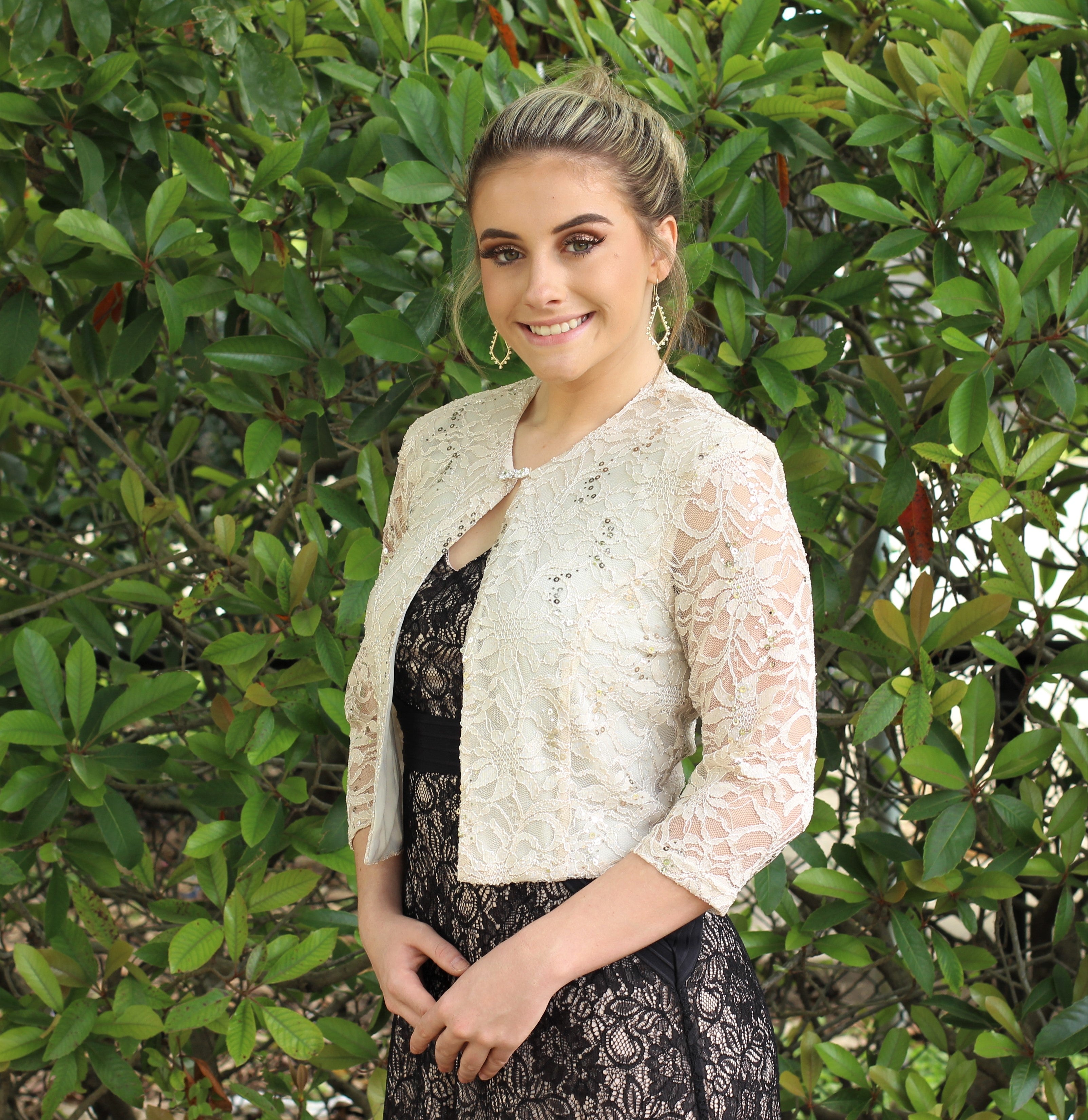 White lace bolero clearance cardigan