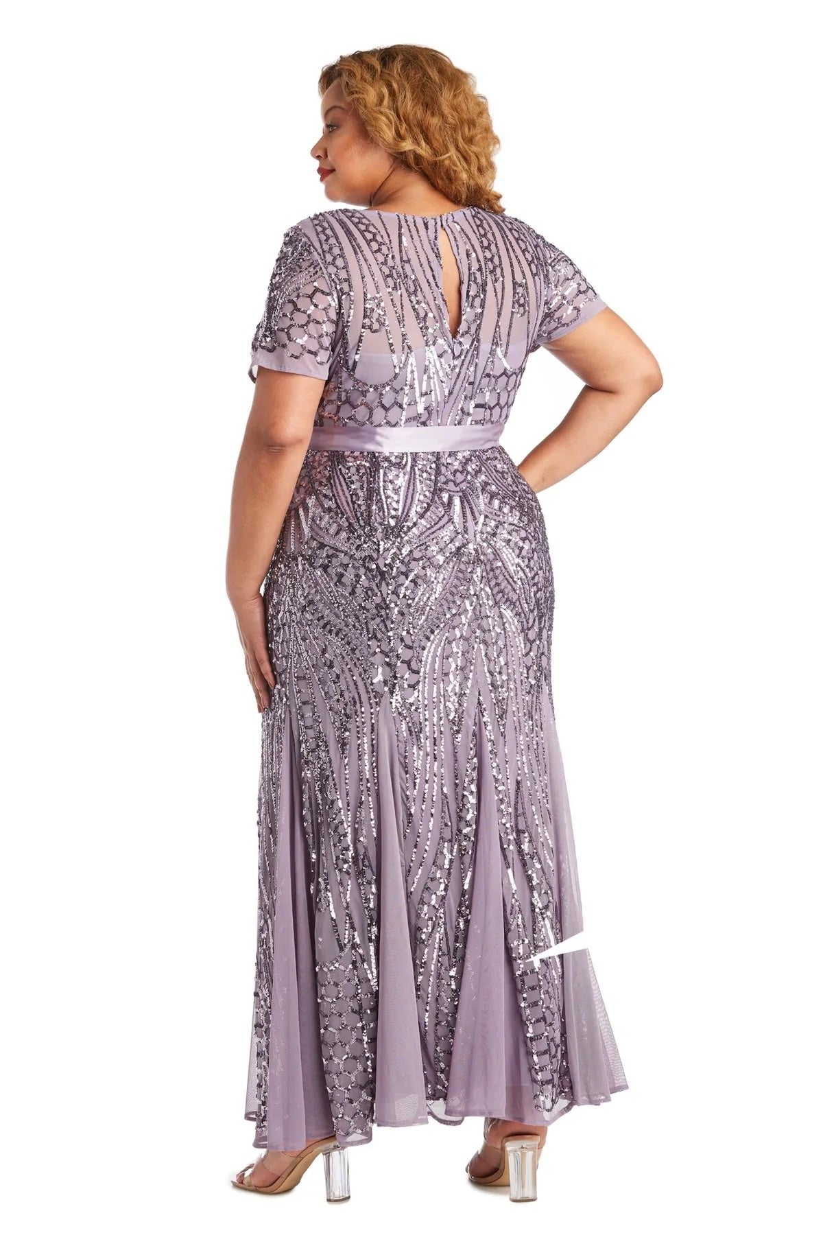 Women's plus on sale size lavender dresses