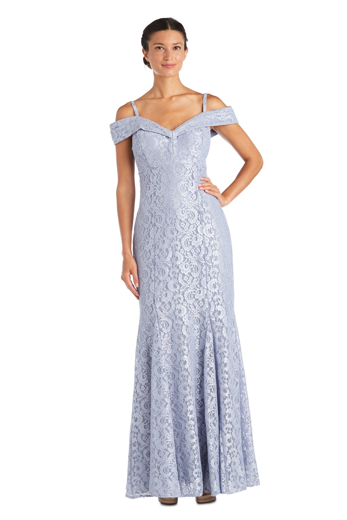 R&m richards off the shoulder 2024 lace dress