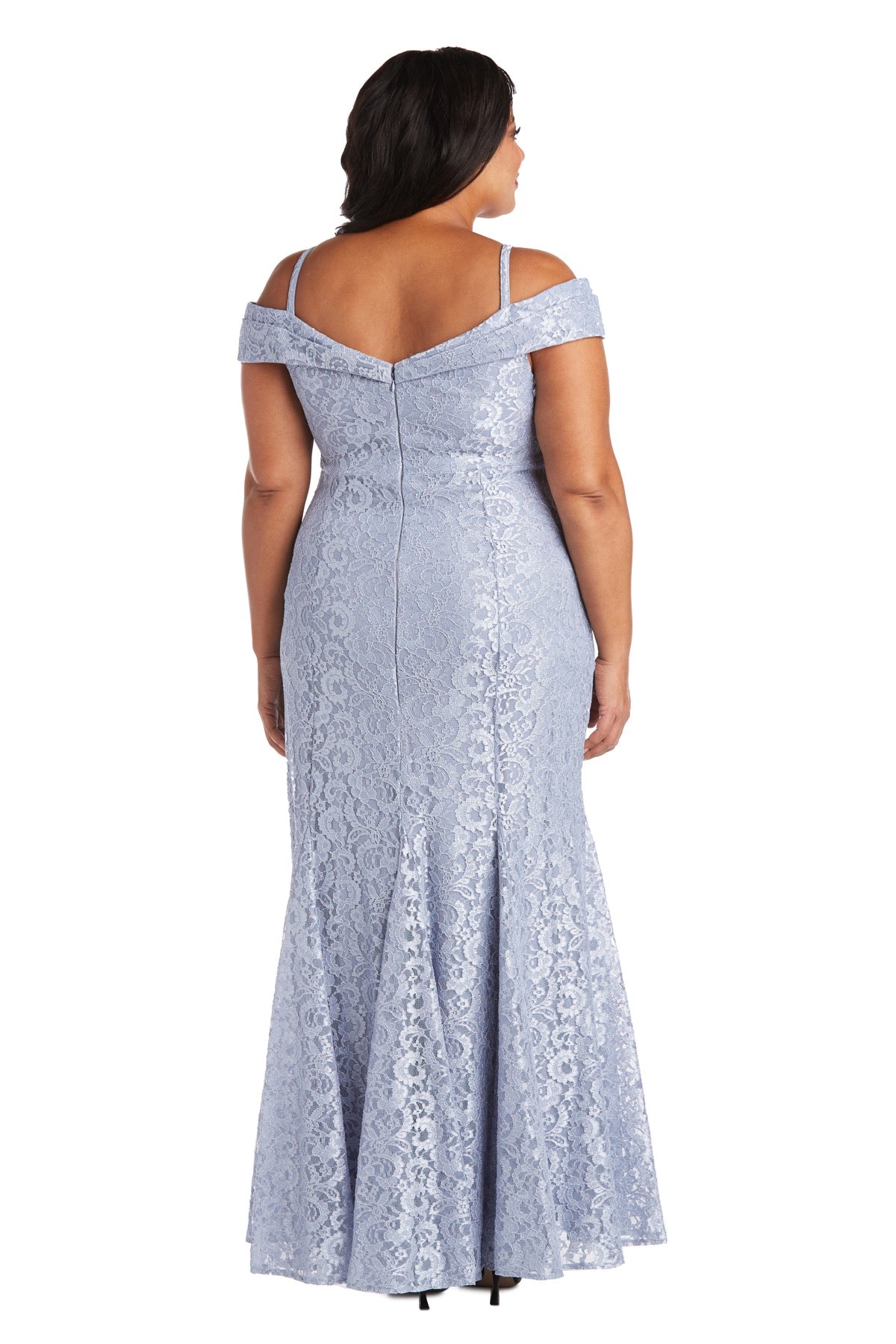 Plus Size R&M Richards Women's Off-The-Shoulder Lace Gown - Mother of the  Bride Dress