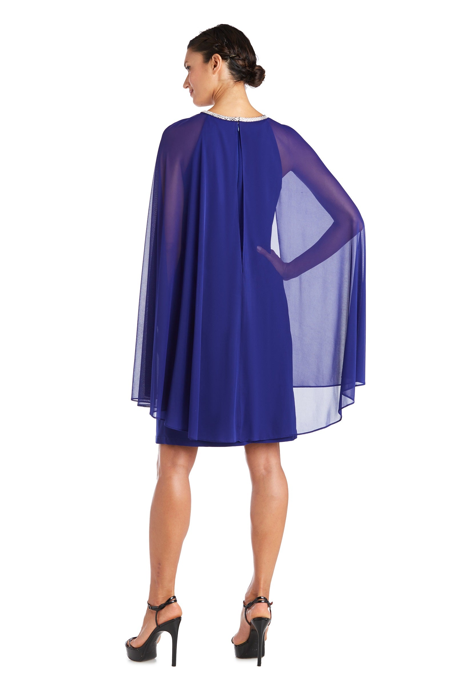 Knee length cape dress hotsell