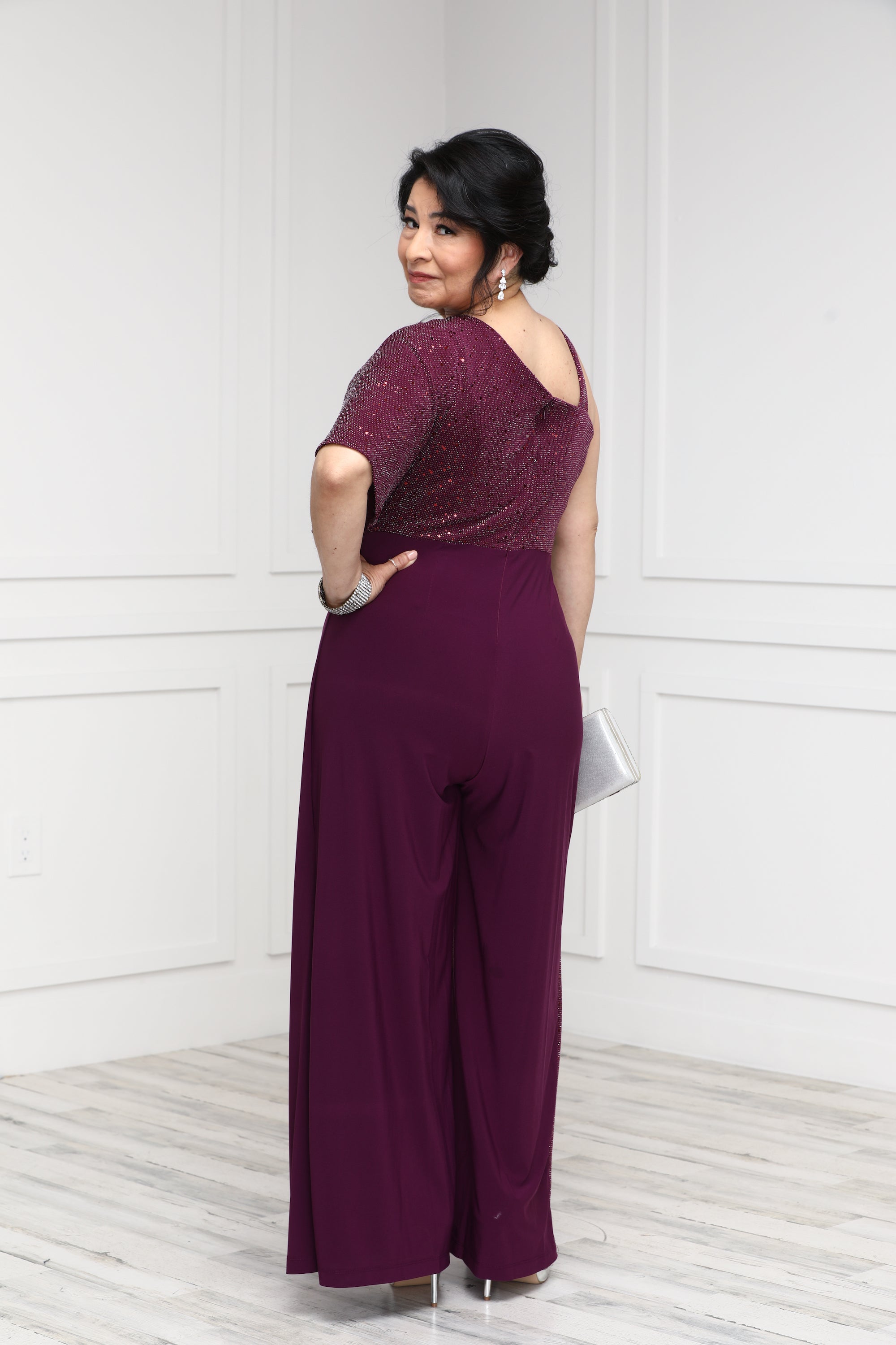 Fancy plus hot sale size jumpsuits