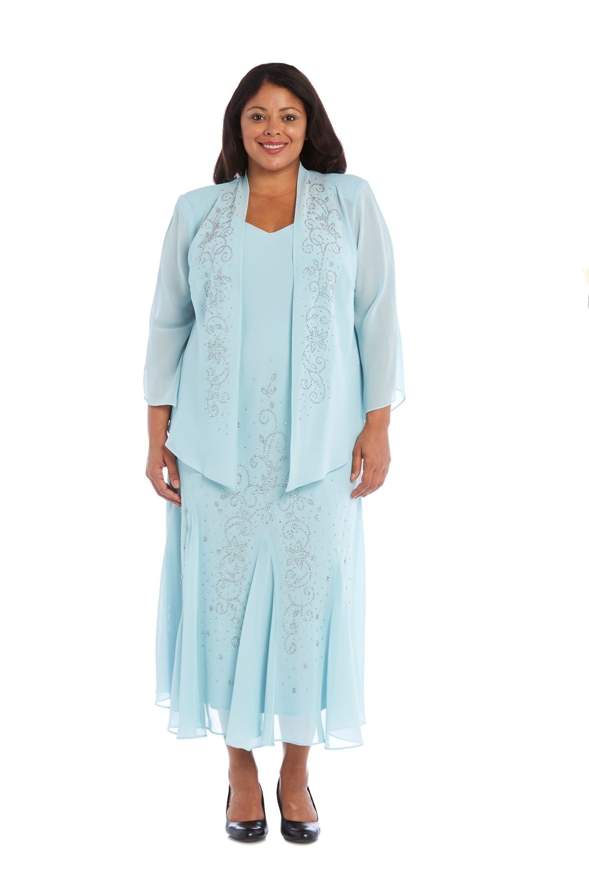 Plus size jacket dresses for mother 2024 of the bride