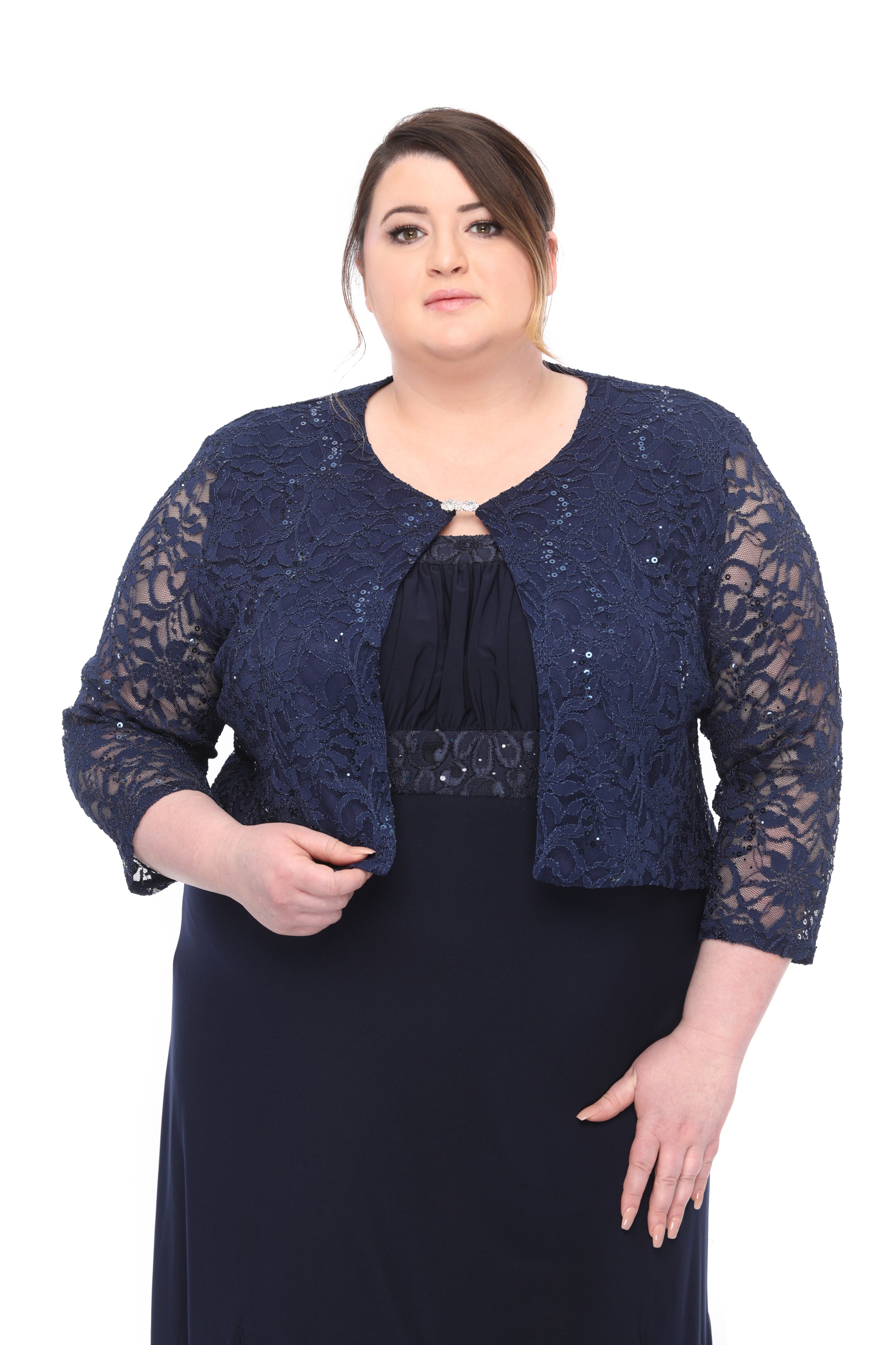 Blue lace outlet bolero jacket