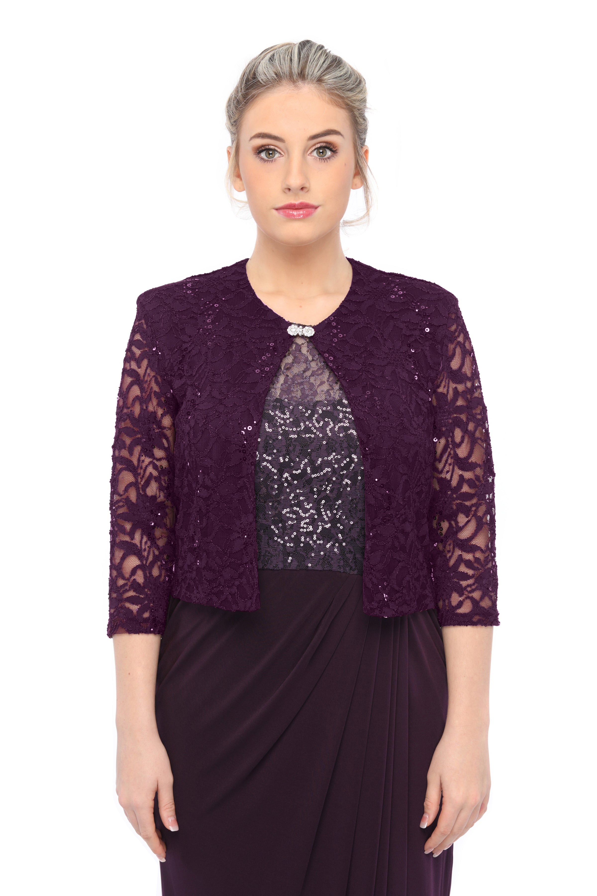 Lilac hot sale lace bolero