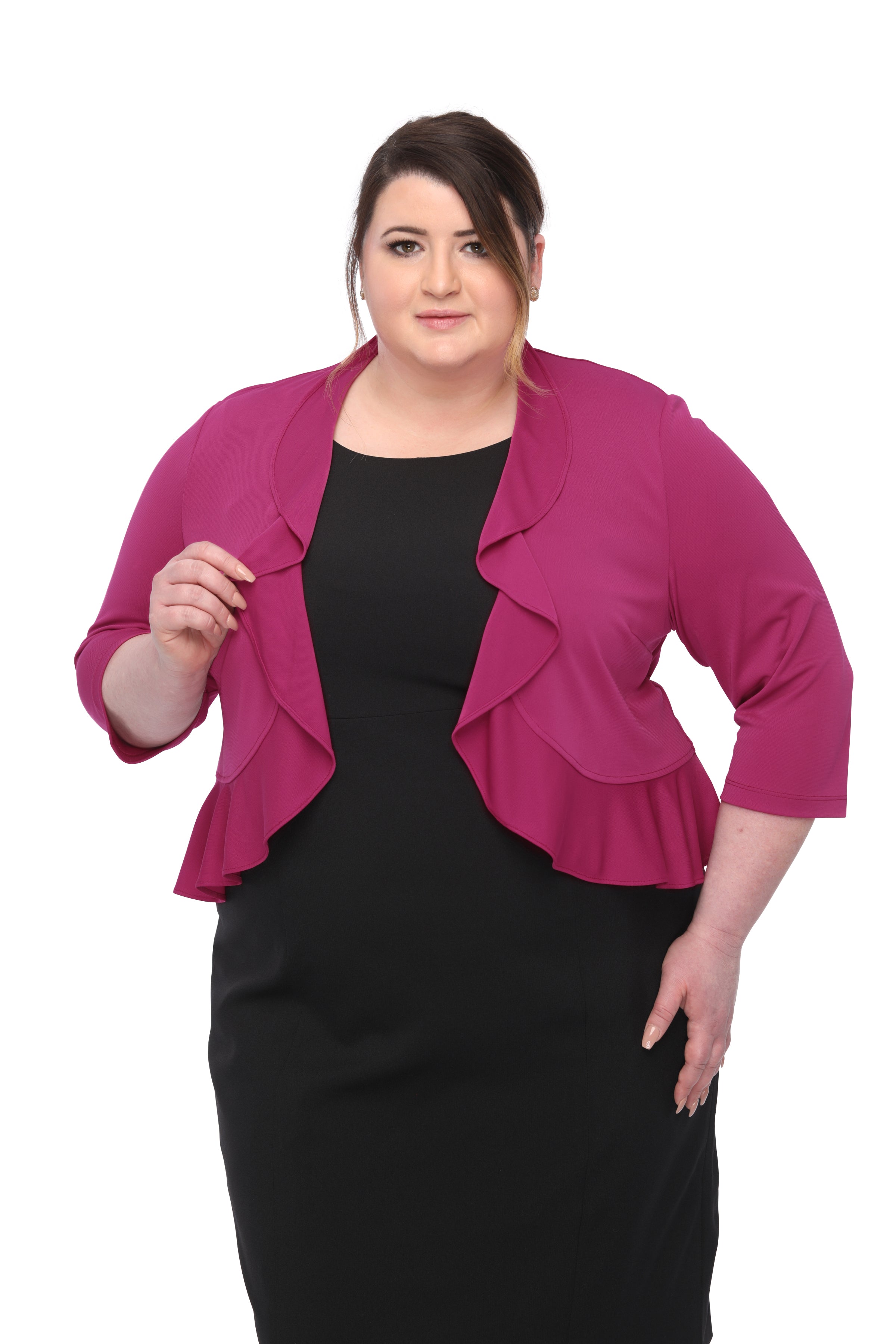 Plus size shop formal jacket dresses