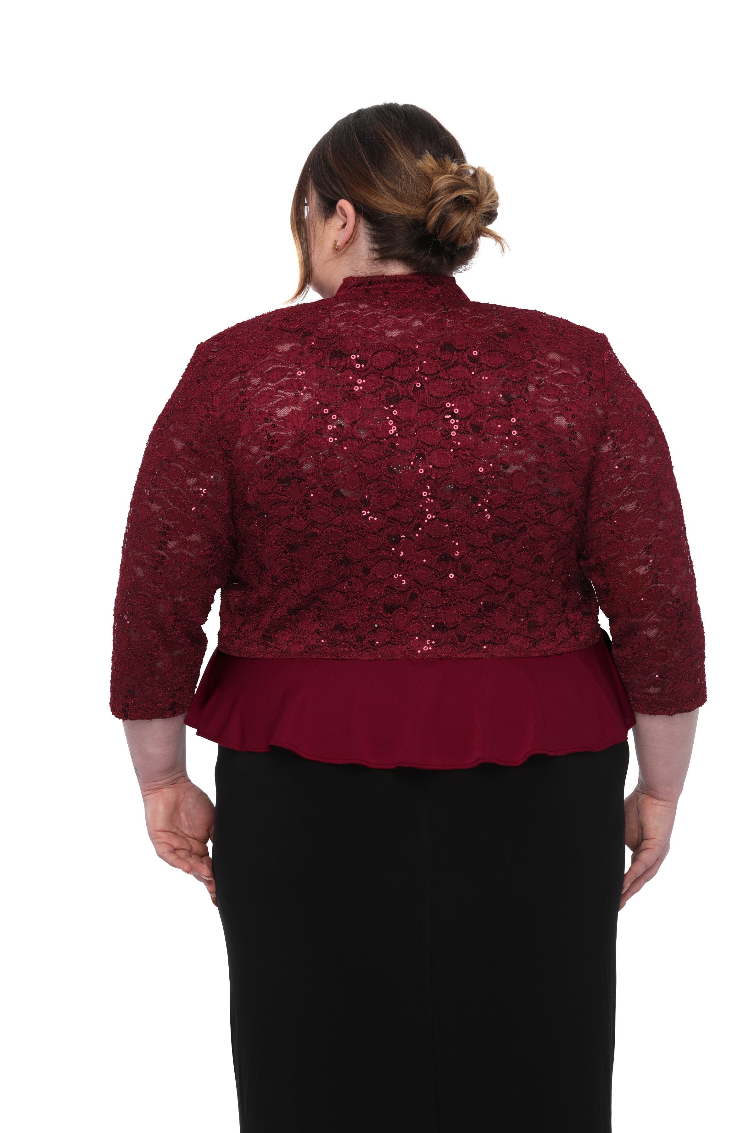 Burgundy lace clearance bolero