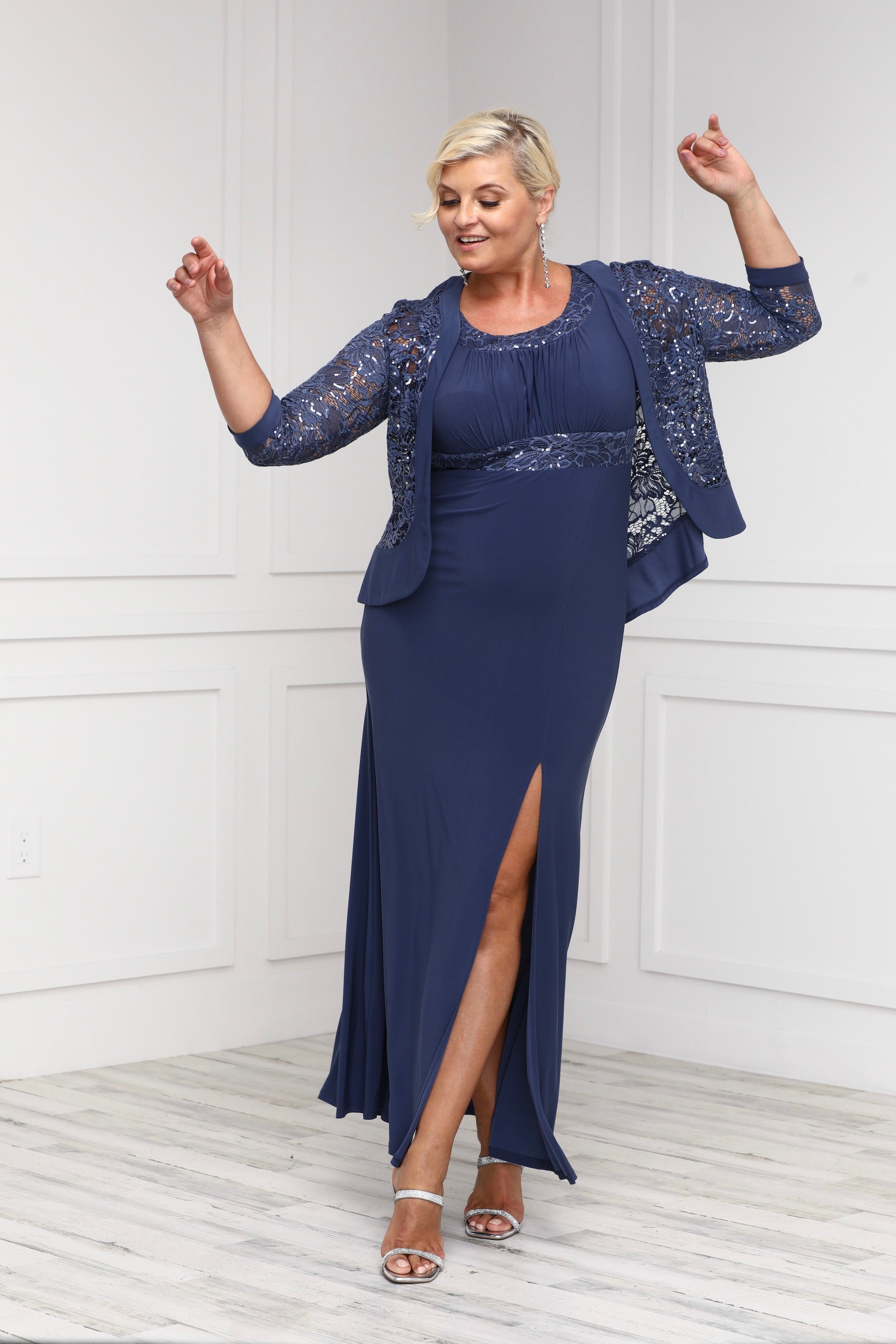 Denim mother of the bride dresses sale